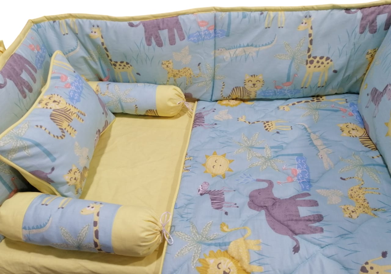 CS-132 : Elephant Baby Cot Set 6 Pcs