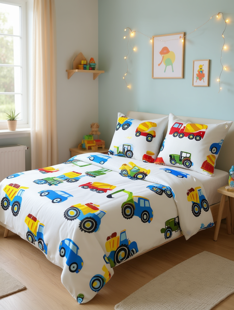 Truck kids Comforter 3pcs set