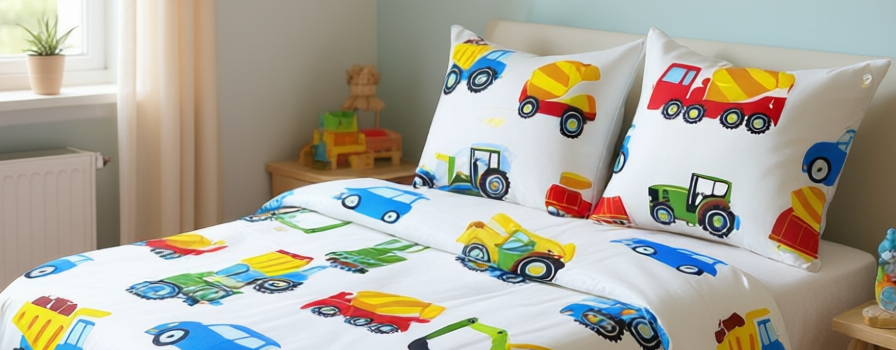 Truck kids Comforter 3pcs set