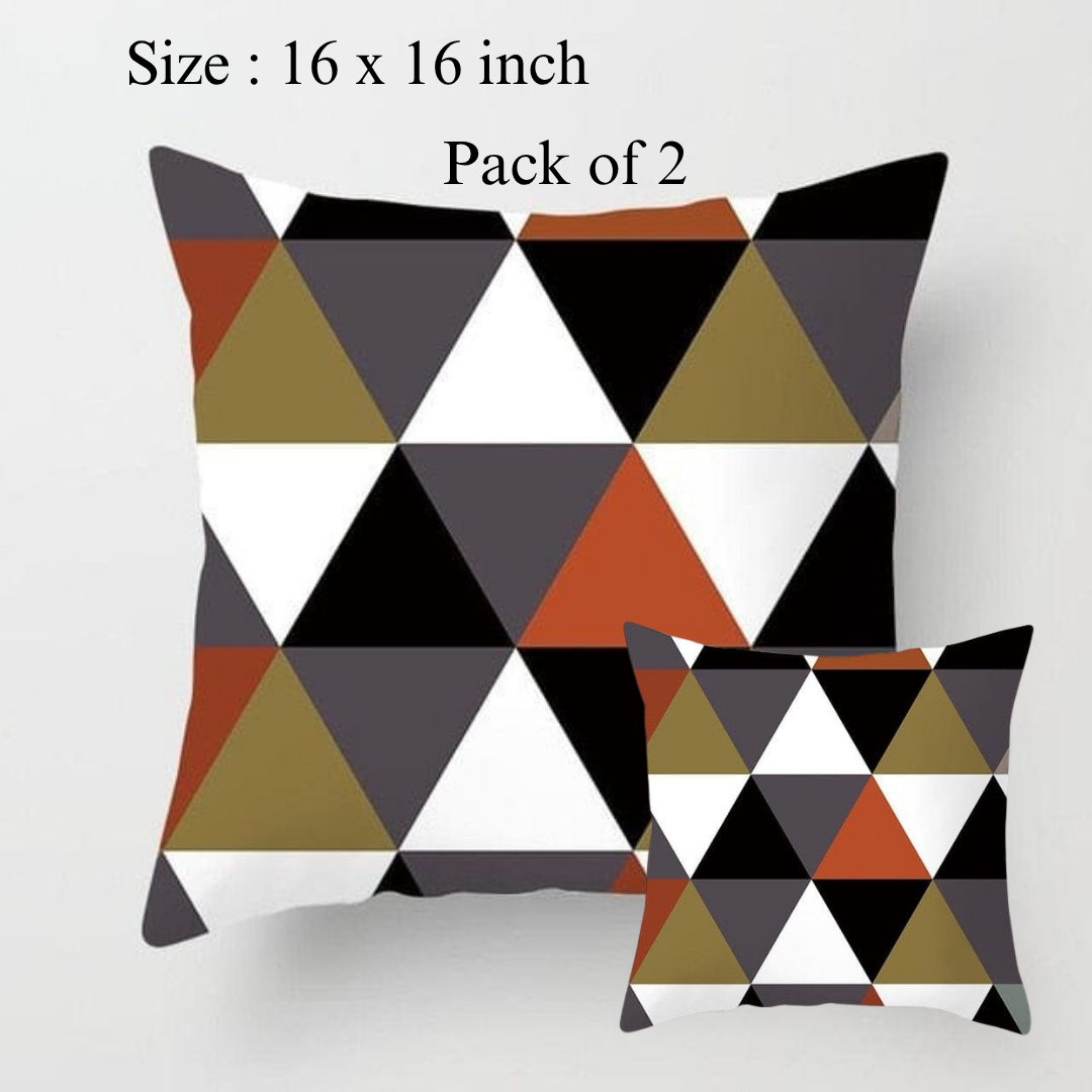 Modern Canvas Cushion Cover 16x16-Soft, Durable, and Stylish Sofa Pillow Cover