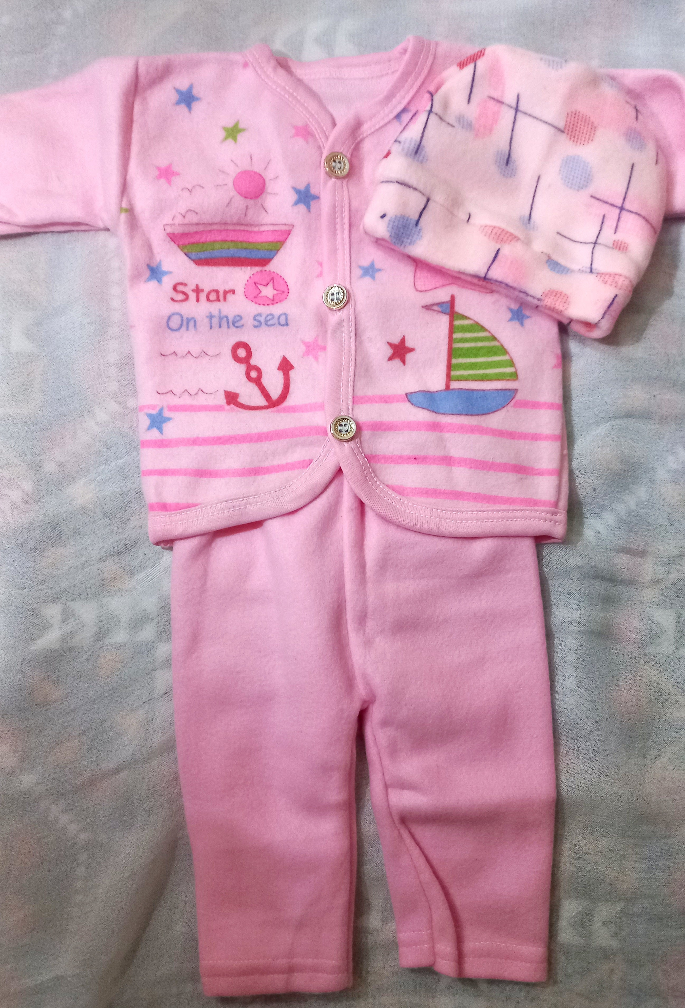 New born baby winter dress 1 with 4 pcs