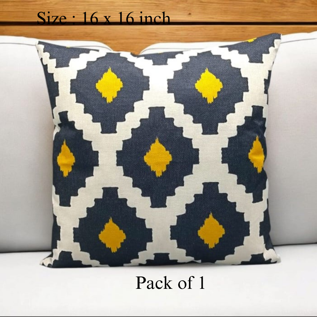 Modern Canvas Cushion Cover 16x16-Soft, Durable, and Stylish Sofa Pillow Cover