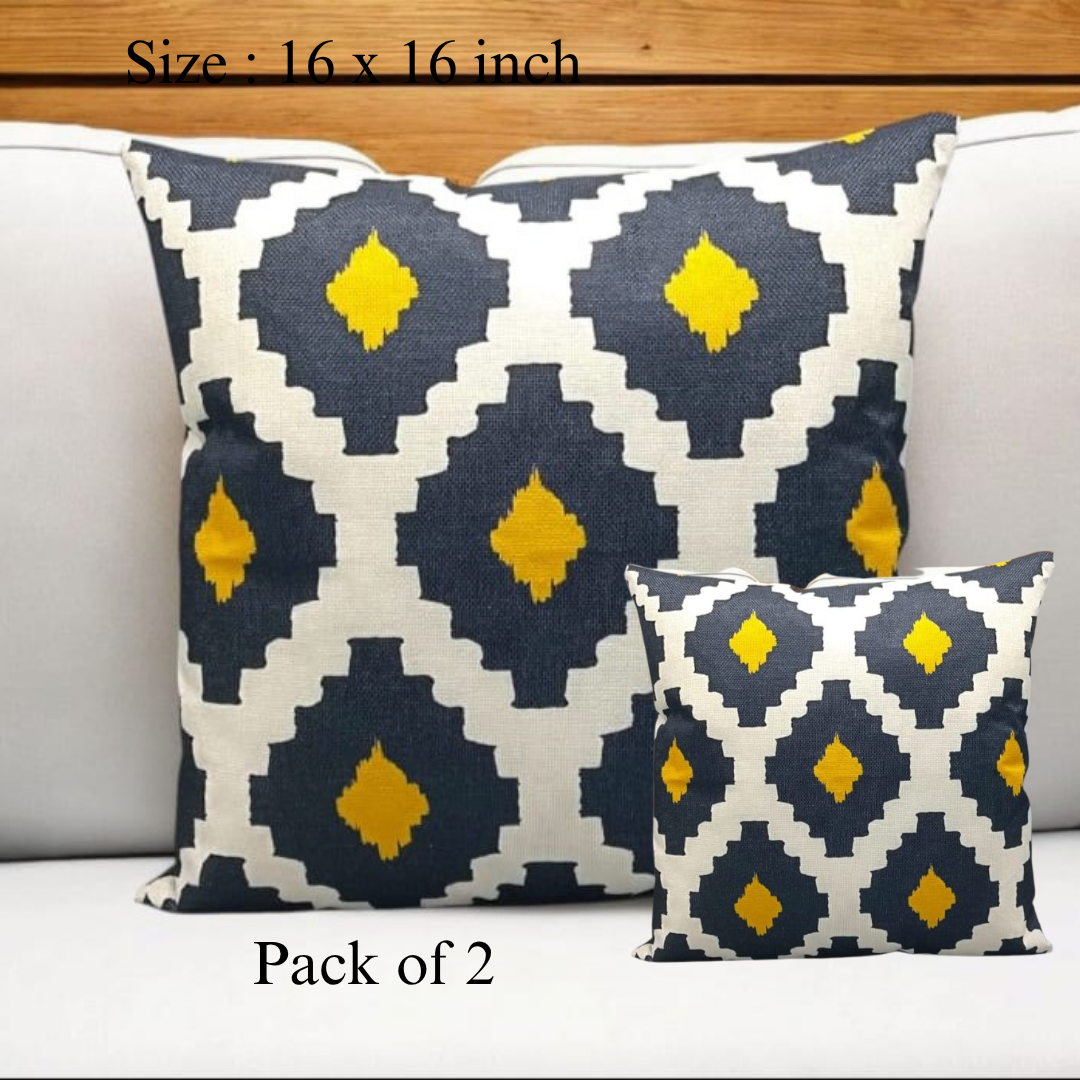 Modern Canvas Cushion Cover 16x16-Soft, Durable, and Stylish Sofa Pillow Cover