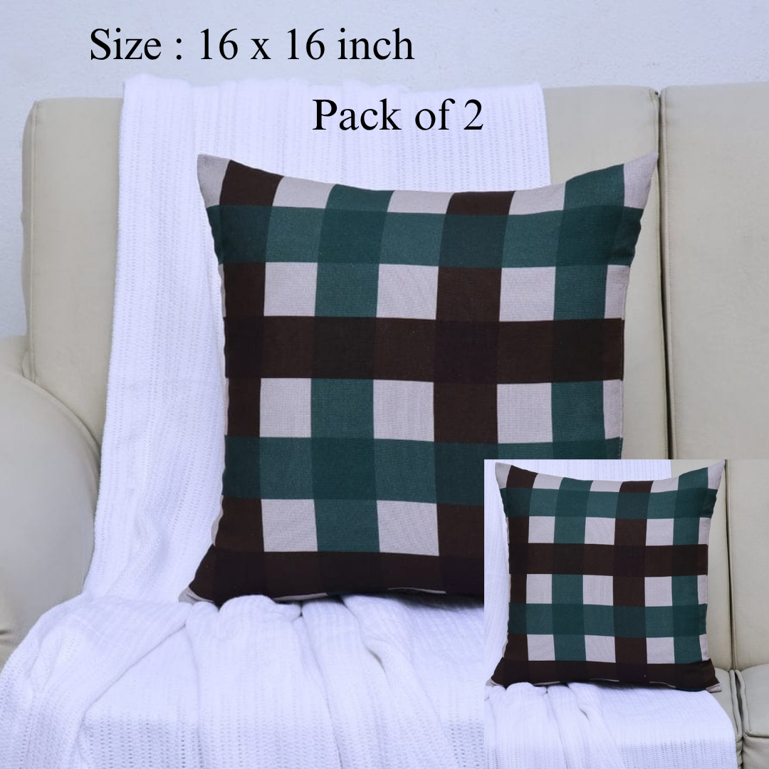 Modern Canvas Cushion Cover 16x16-Soft, Durable, and Stylish Sofa Pillow Cover