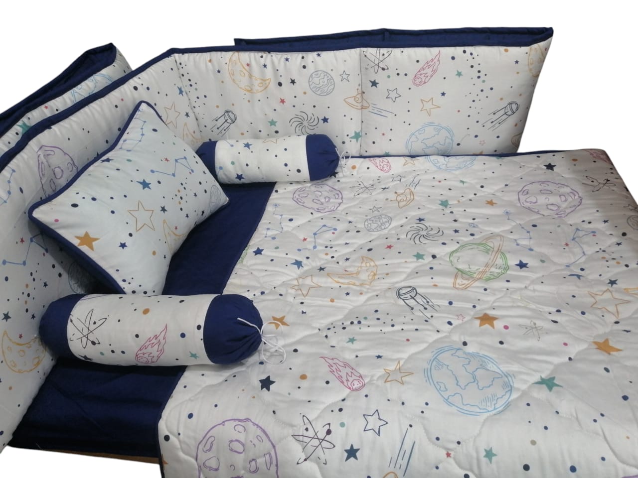 CS-139 :Earth Baby Cot Set 6 Pcs