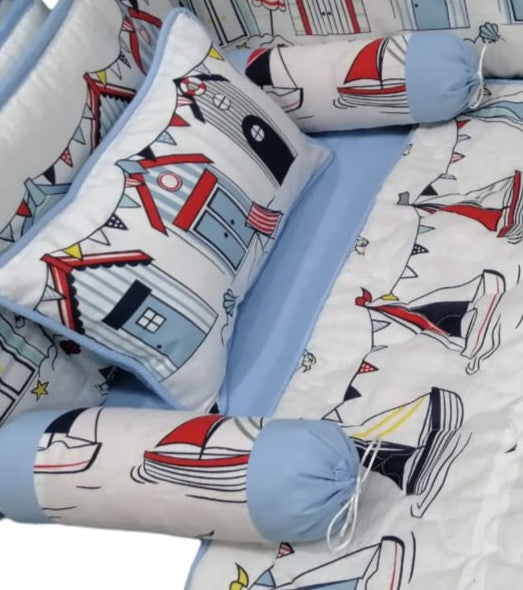 CS-113 : White House Baby Cot Set 6 Pcs