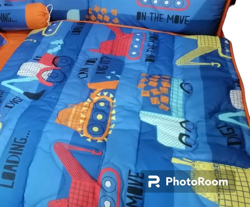 CS-116 : Constructer truck Baby Cot Set 6 Pcs