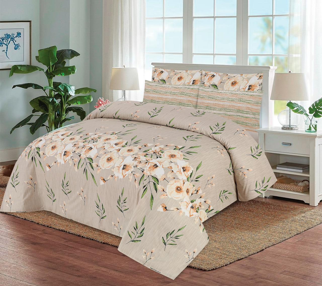 PCS-2221: Cotton Comforter Set 6 pcs