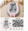 Luxury Baby Nest Bed | Breathable Newborn Lounger | Machine Washable