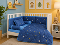 BCS-3217 : Soft Valvet Baby Cot Bedding Set