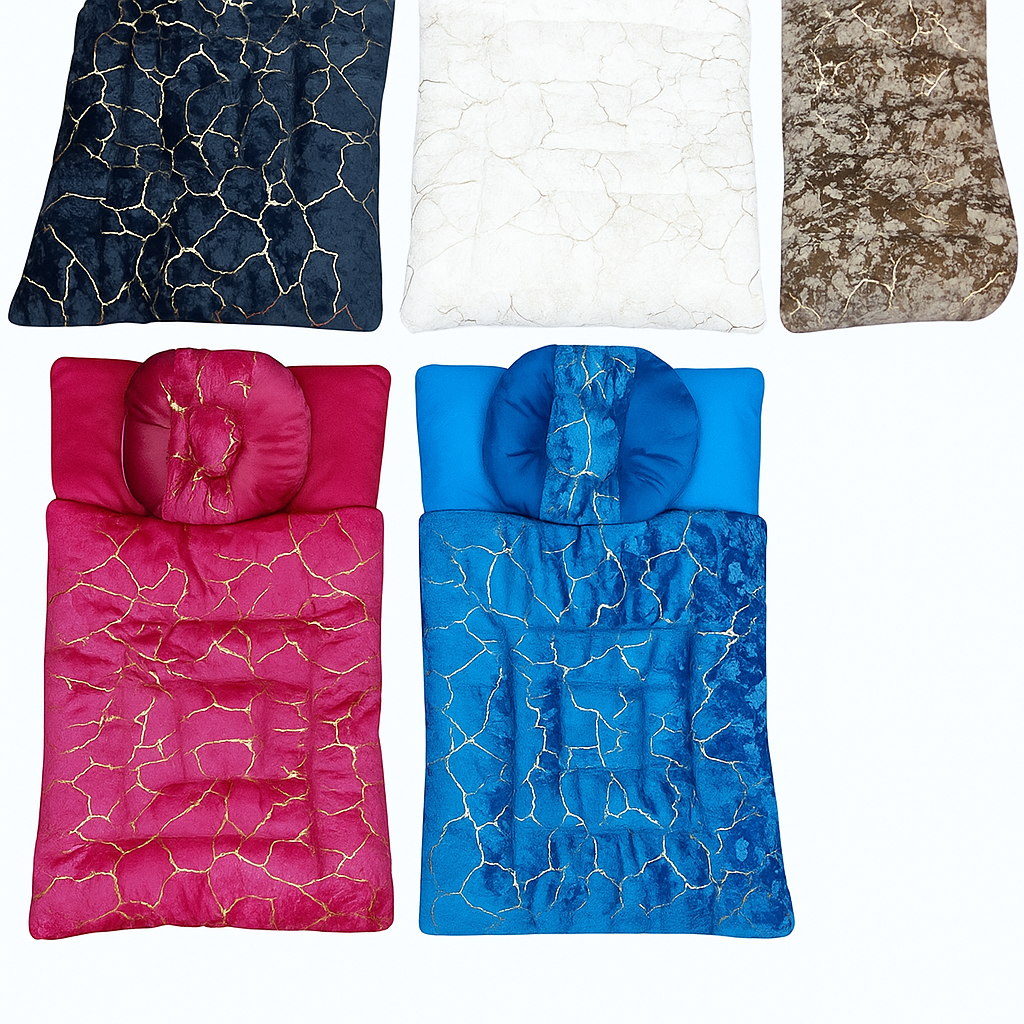 Newborn Woolen Sleeping Bed Set with Pillow & Carry Nest