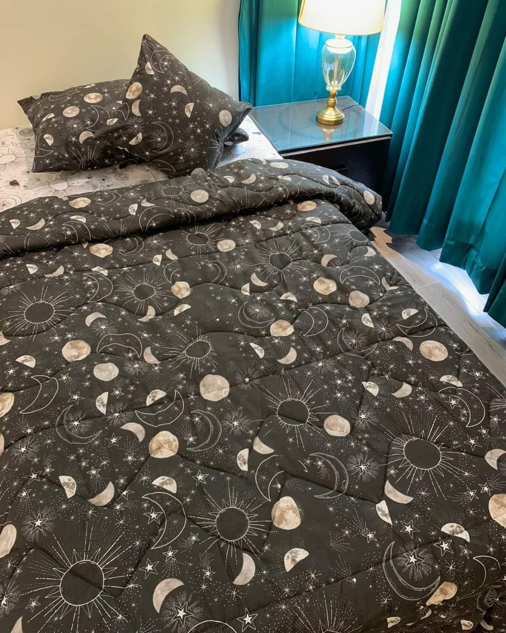 RockStar Black Comforter 3pcs set