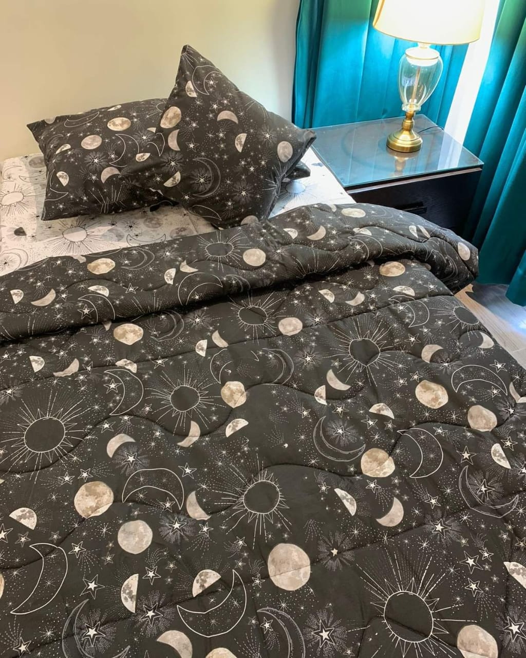 RockStar Black Comforter 3pcs set
