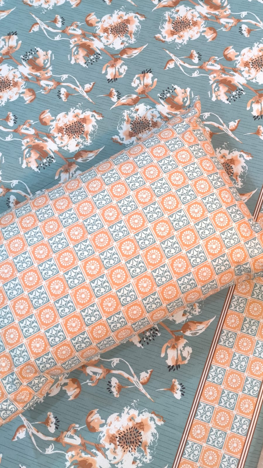 PC-4512: 4 Pillows Cotton Bedsheets