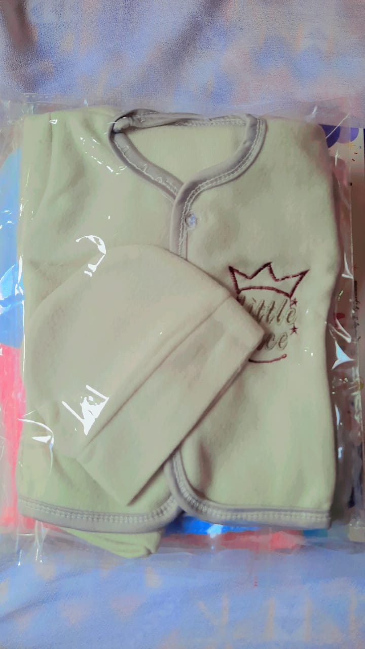 little prince New born baby winter dress 1 with 4 pcs