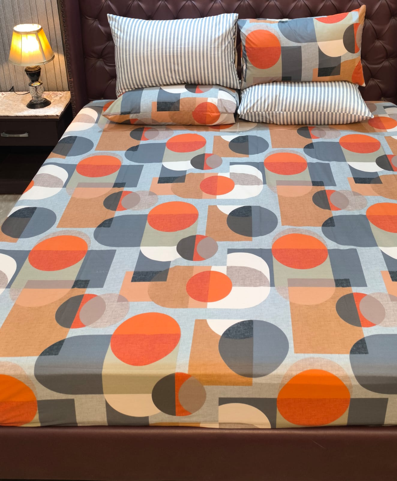 PC-4503: 4 Pillows Cotton Bedsheets