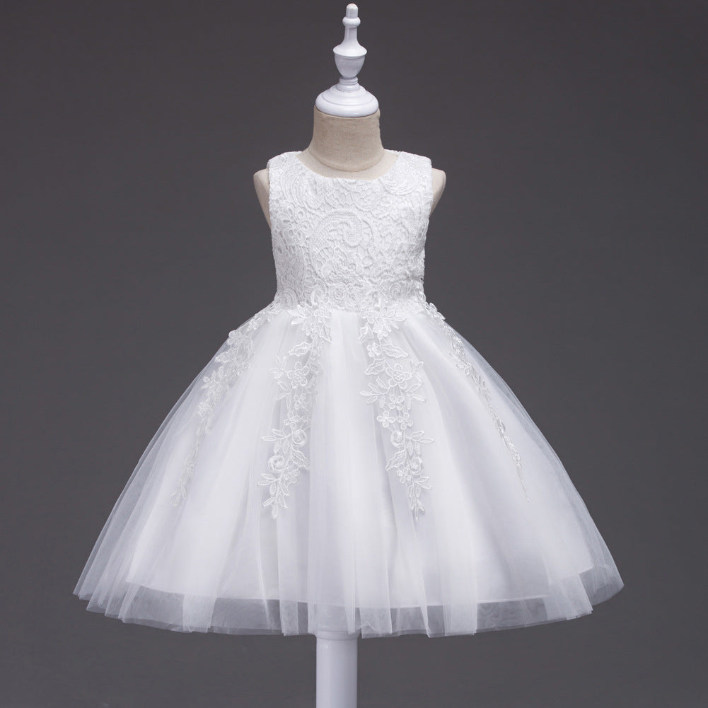 Children's Dress Korean Style Lace Princess Dress