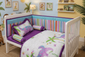 BCS-3207 : Soft Cotton Baby Cot Bedding Set