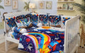 BCS-3208 : Soft Valvet Baby Cot Bedding Set