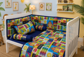 BCS-3205 : Soft Cotton Baby Cot Bedding Set
